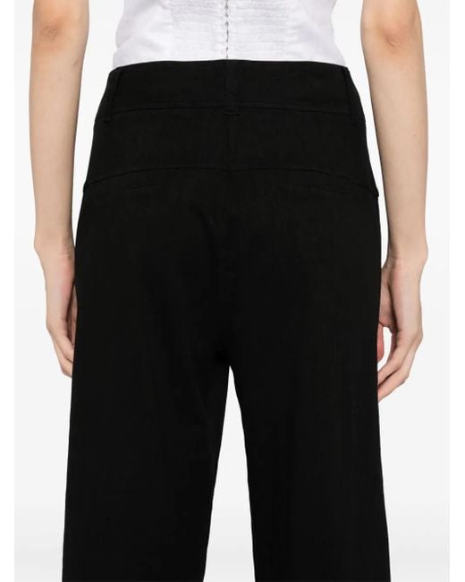 Transit Black Wide-Leg Trousers