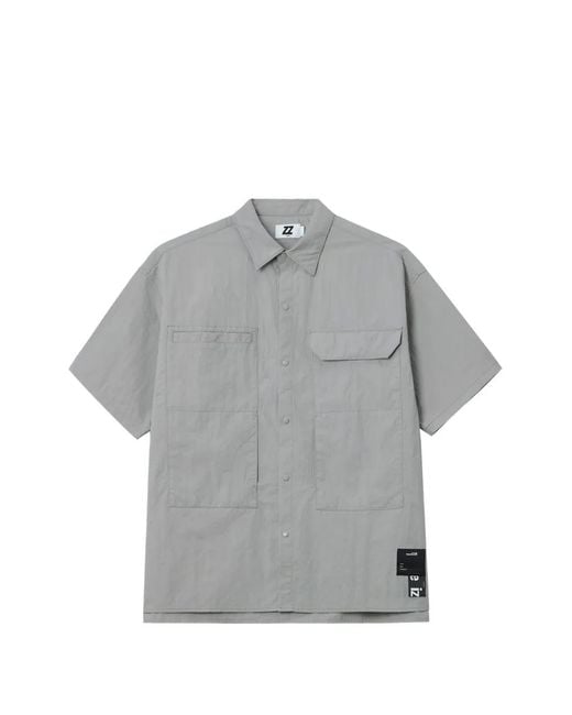 Izzue Gray Patch Pocket Shirt for men