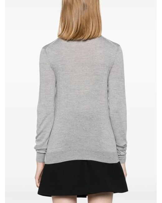 Saint Laurent Wollen Sweater in het Gray