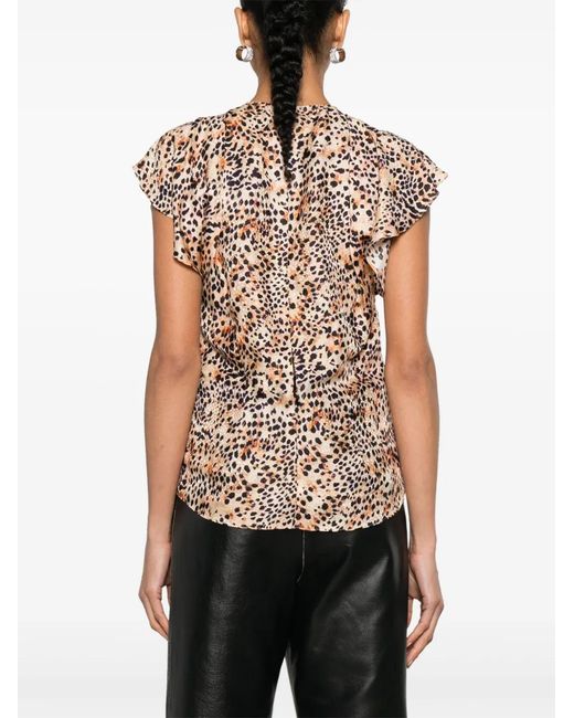 Isabel Marant Brown Lonea Blouse