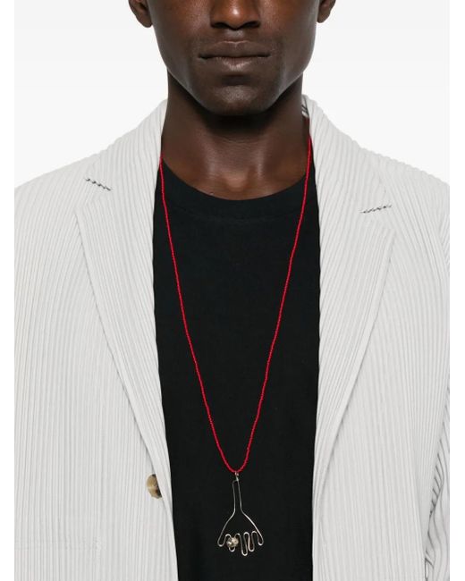 Homme Plissé Issey Miyake White Pleated Button Blazer for men