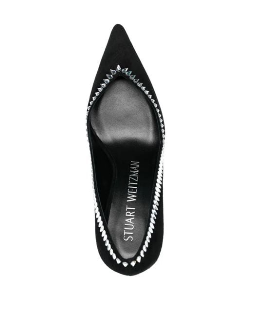Pumps Con Decorazione Di Cristalli 100Mm di Stuart Weitzman in Black