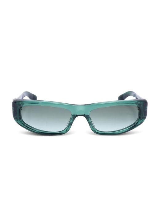 Chrome Hearts Green Roller Embellished Sunglasses for men