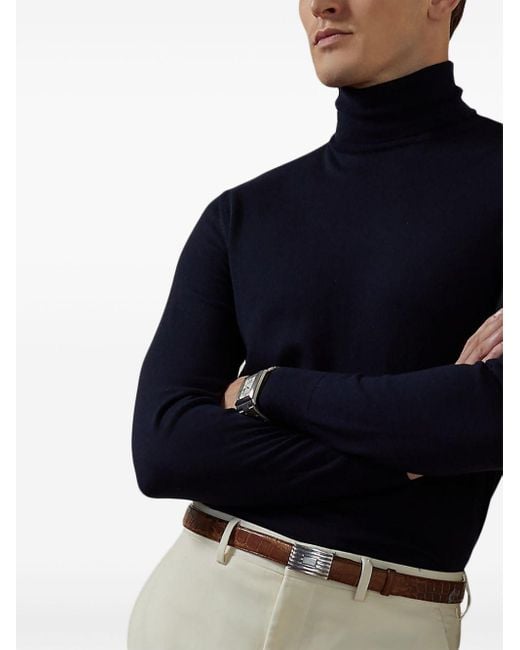 Ralph Lauren Roll neck Cashmere Pullover in Blue for Men Lyst UK