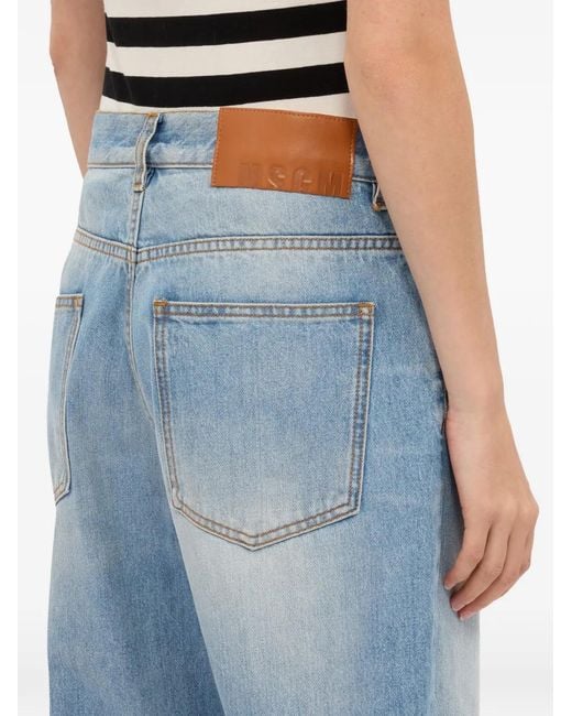 MSGM Blue Five-Pockets Jeans