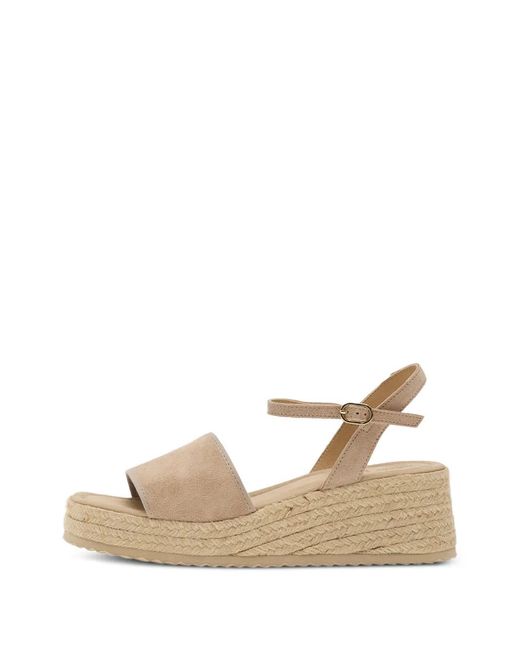 Geox Natural Alemeria Suede Platform Sandals