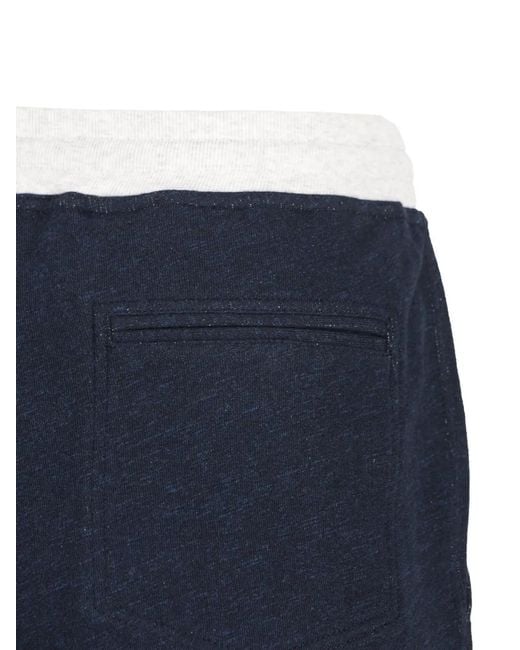 Brunello Cucinelli Blue Drawstring Trousers for men