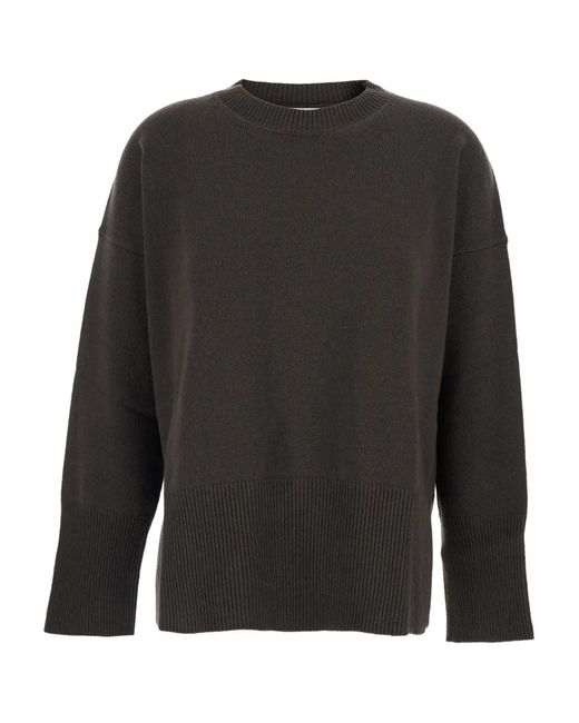 Grifoni Black Crew-Neck Sweater