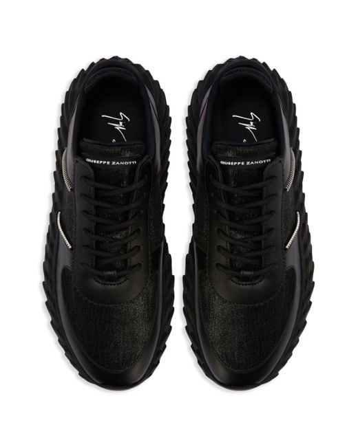 Giuseppe Zanotti Urchin Sneakers Met Vlakken in het Black voor heren