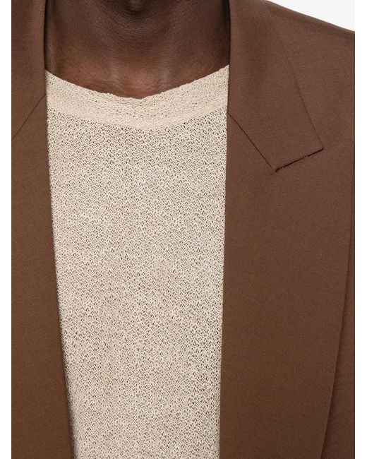 Nineminutes Natural Club Crochet-Knit T-Shirt for men