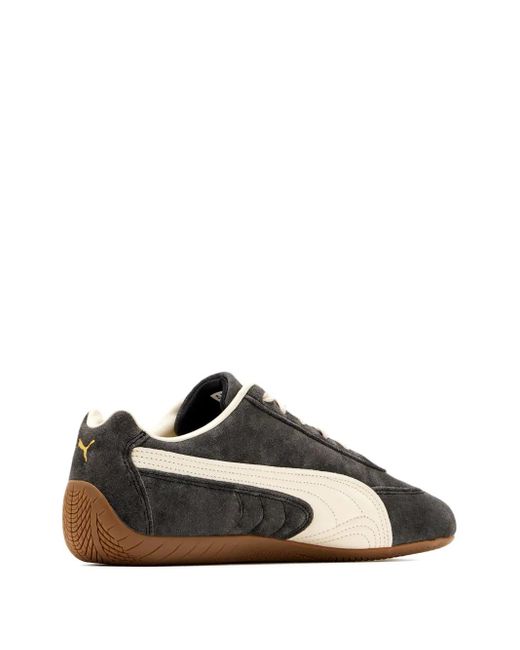 PUMA Black Speedcat Sneakers Aus Wildleder