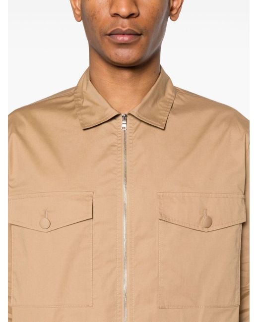 Altea Natural Sven Zip-up Shirt Jacket for men