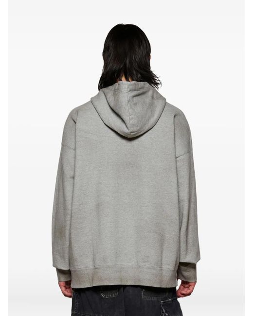 Maison Mihara Yasuhiro Hoodie mit Smile-Print in Gray für Herren