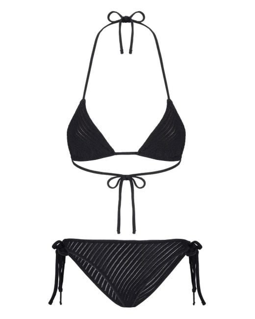 Laneus White Knitted Bikini