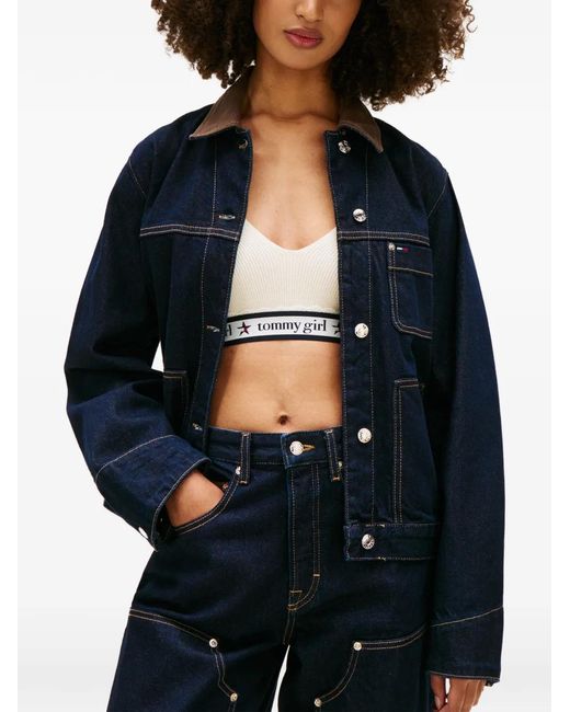 Tommy Hilfiger Blue Patch-Pocket Jacket