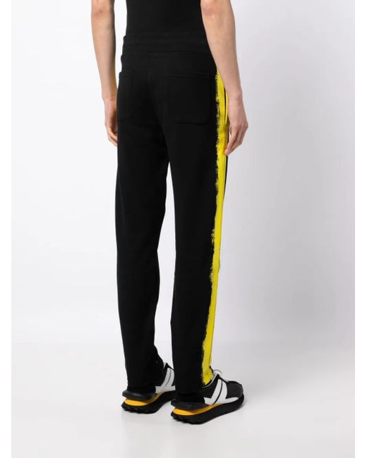 Moschino Black Logo-Print Track Pants for men