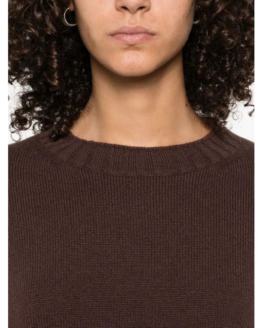 Loulou de Saison Brown Mora Lds Cashmere Sweater