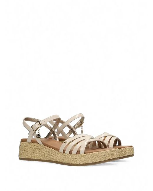 Mexx Natural Woven-Platform Buckled Sandals