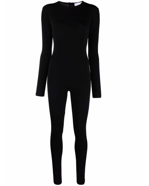 Atu Body Couture Black Round Neck Jumpsuit