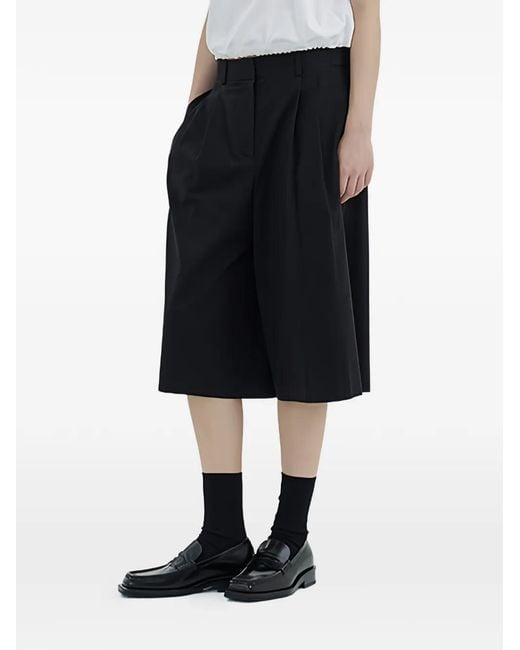 Juun.J Black Pleated Shorts