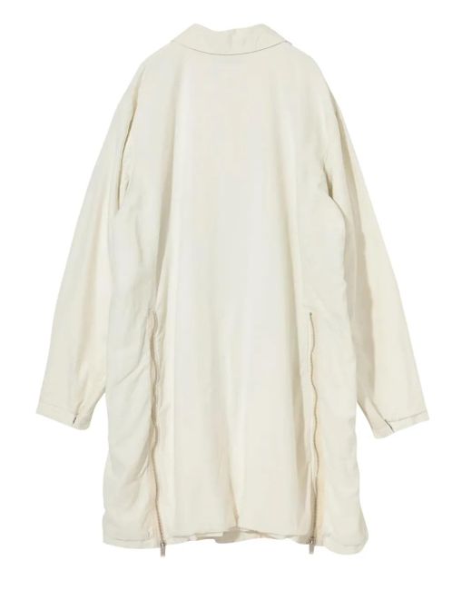 Undercover White Zip-Detaild Coat for men