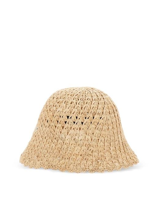 Helen Kaminski Natural Woven Bucket Hat