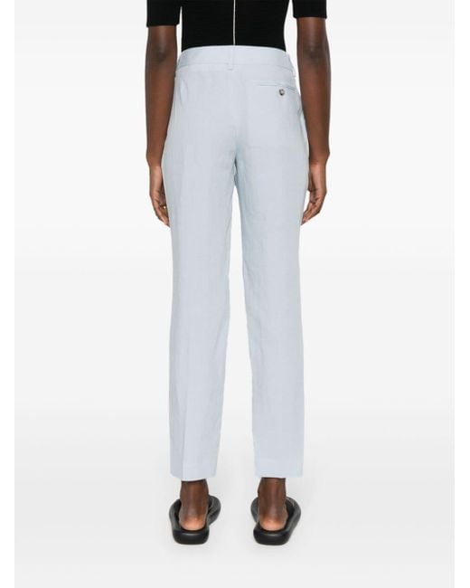 Paul Smith Gray Mid-rise Tapered Trousers