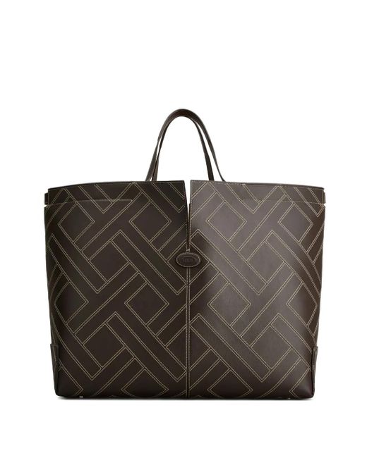 Tod's Di Intarsio-Maxi Tote Bag in Brown für Herren