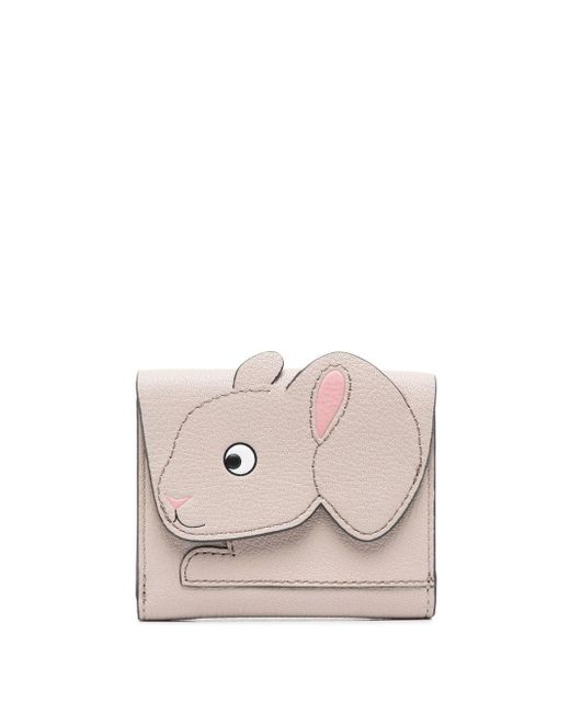 Anya Hindmarch Pink Rabbit Mini Trifold Wallet