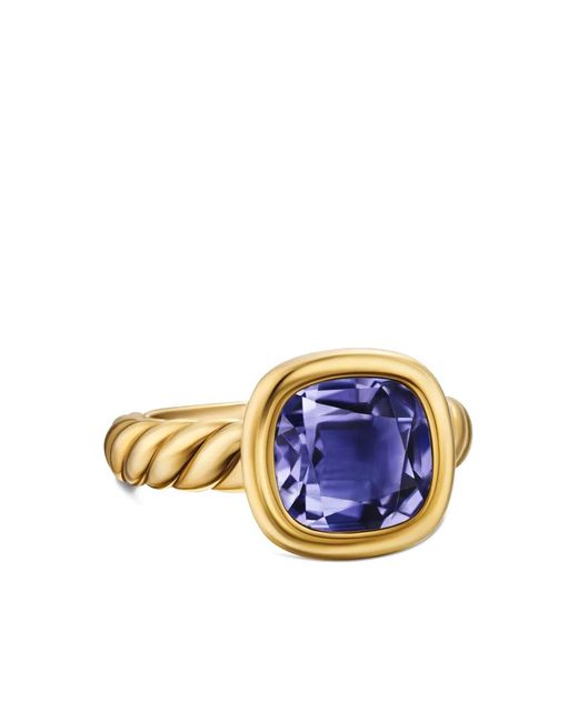 David Yurman Blue 18K Dy Mercer Lolite Ring