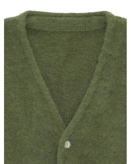 Fortela Green Teddy Pockets Cardigan for men