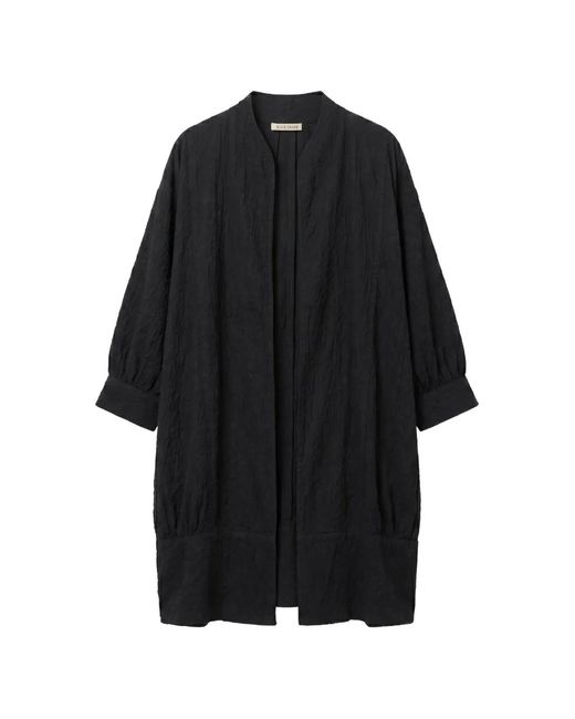 Black Crane Black Spoon Crinkled Oversized Jacket