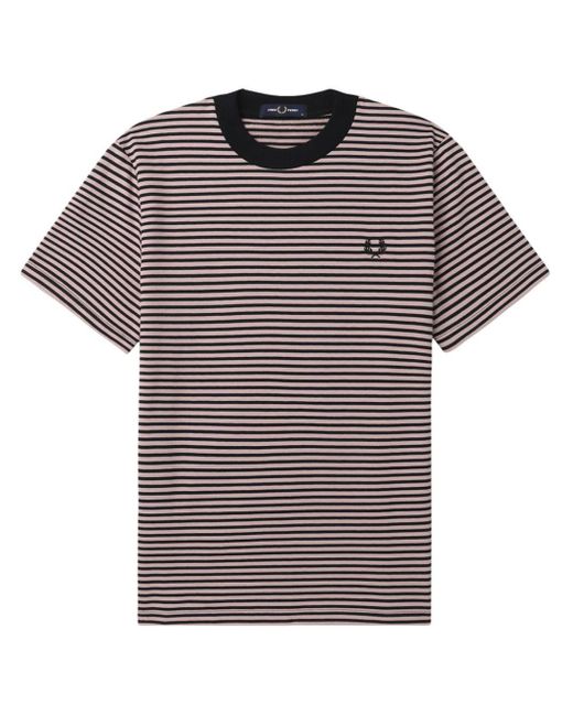 Fred Perry Logo-embroidered Cotton T-shirt for men