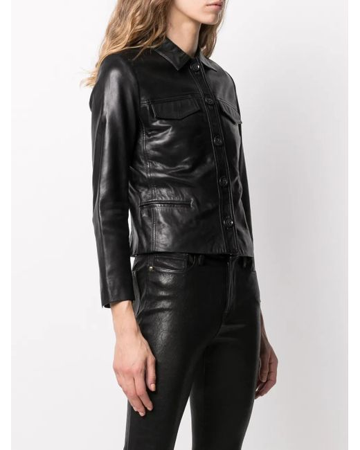 Zadig & Voltaire Black Button-Front Jacket