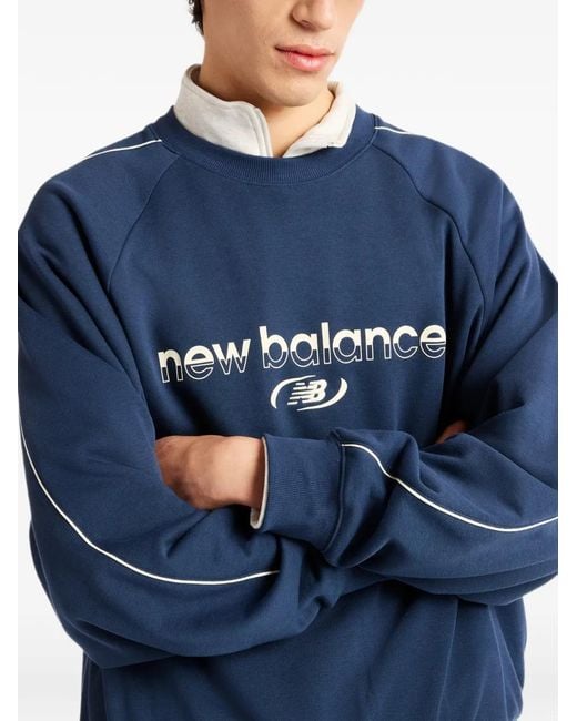 New Balance Trackside Sweater in het Blue voor heren