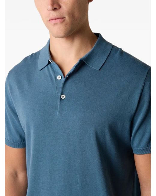 Brooks Brothers Blue Half-Button Polo Shirt for men