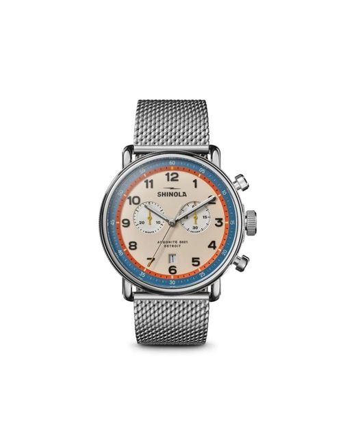 Shinola White The Canfield Chrono 43Mm for men