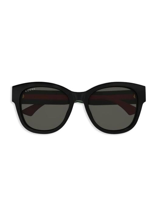Gucci Black Round-Frame Sunglasses