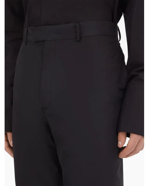 Ferragamo Blue Straight-Leg Tailored-Cut Trousers for men