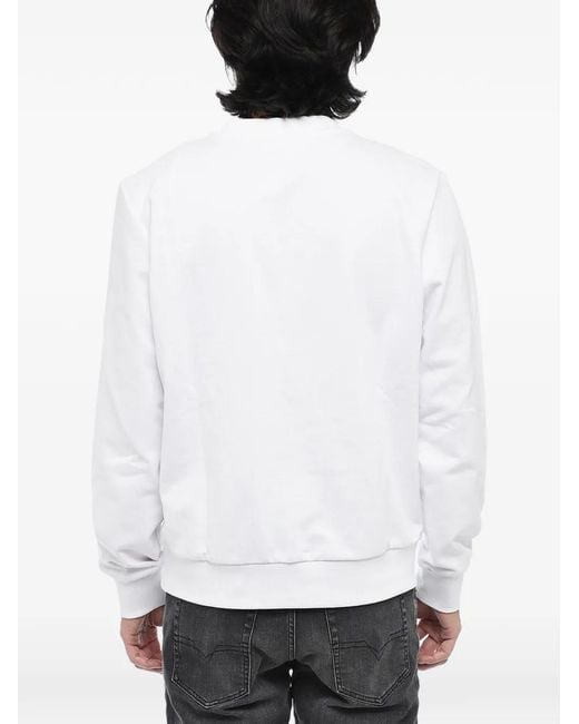 DIESEL Gray Logo-Print Sweatshirt for men