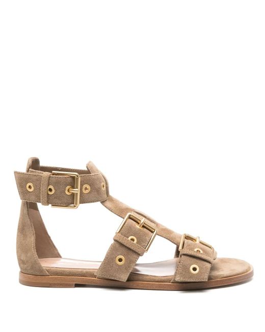 Gianvito Rossi スエード サンダル Natural