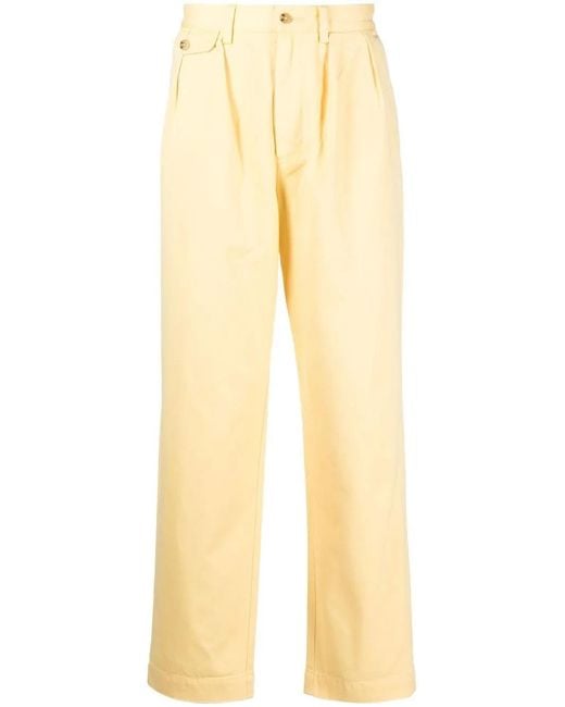 Polo Ralph Lauren Yellow Whitman Pleated Chino Trousers for men
