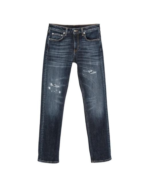 Dondup Gerafelde Jeans in het Blue