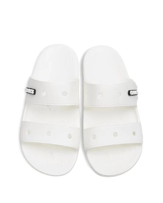 CROCSTM White Cozy Casual Sports Slides for men