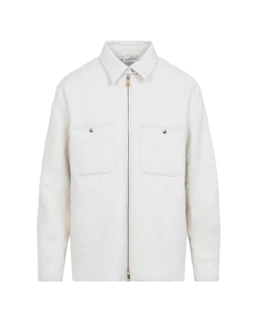 Chaqueta Con Bolsillo Y Cremallera Moncler de color White