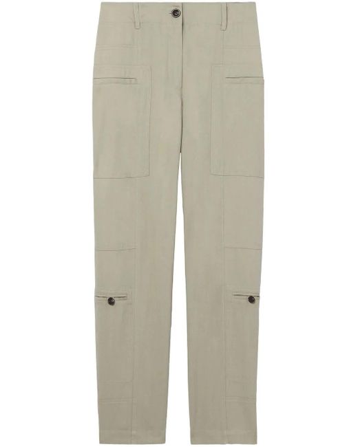 Proenza Schouler Natural Tapered Pocket-Detail Trousers