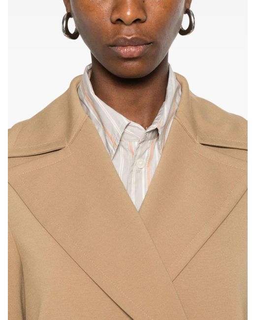 Harris Wharf London Natural Double-Breasted Jacket
