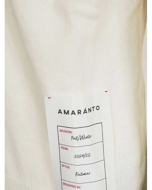 Amaranto White Rotture Cardigan for men