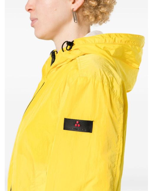 Peuterey Yellow Nighle Short Jacke mit Logo-Applikation