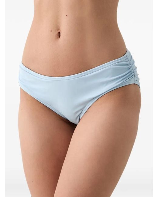 MICHAEL Michael Kors Blue Ring-Detail Halterneck Bikini